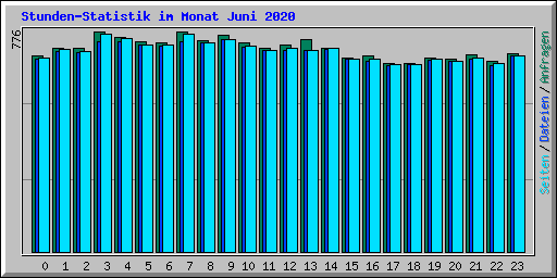 Stunden-Statistik im Monat Juni 2020