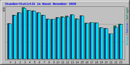Stunden-Statistik im Monat November 2020