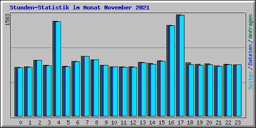 Stunden-Statistik im Monat November 2021