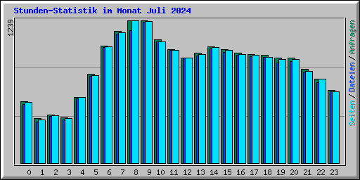 Stunden-Statistik im Monat Juli 2024
