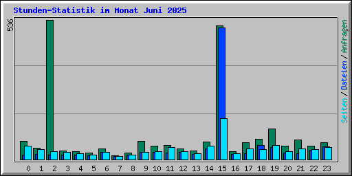 Stunden-Statistik im Monat Juni 2025
